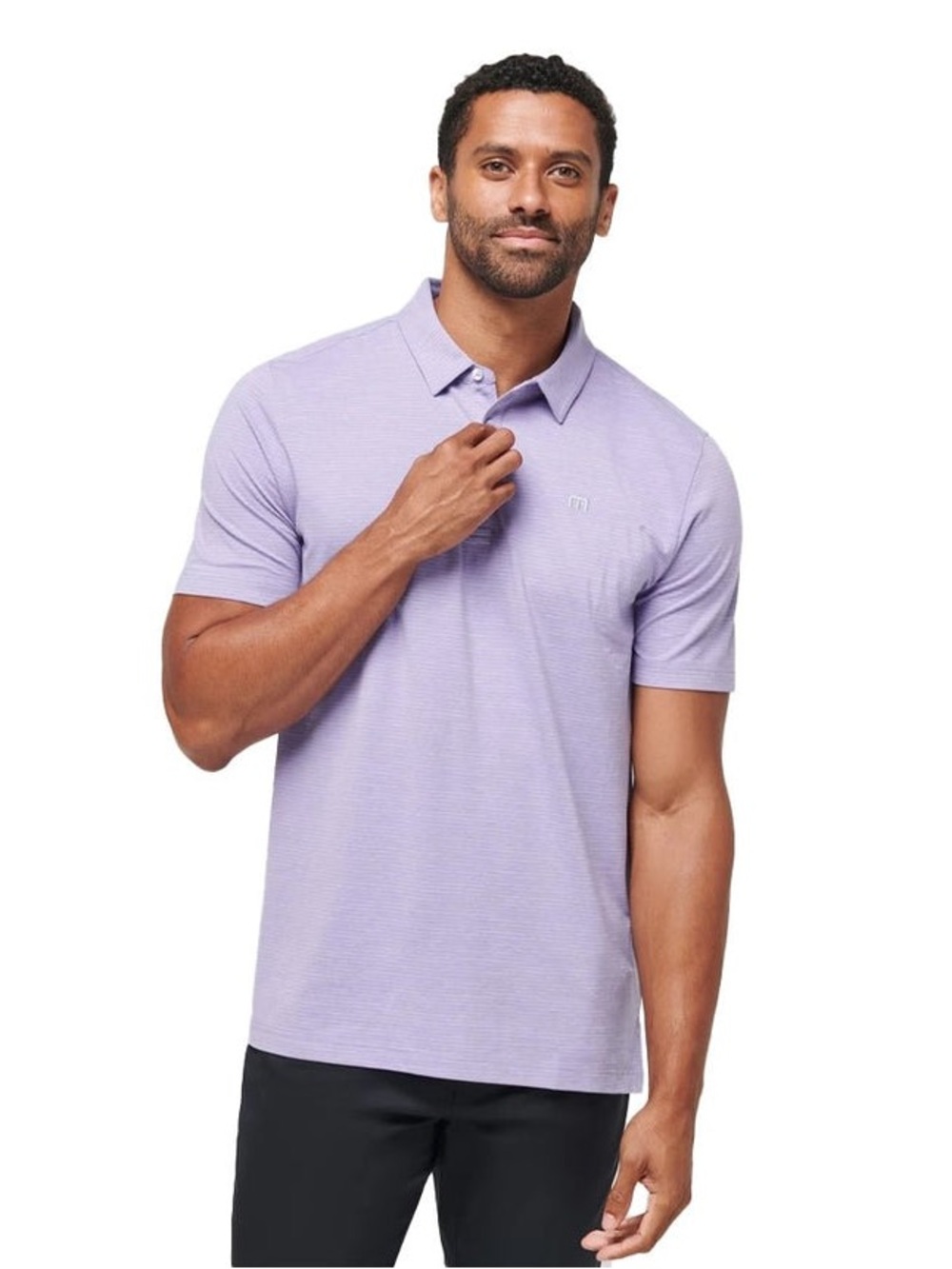 NWT Travis Mathew HEATER golf polo shirt Purple Medium travismathew BRAND NEW